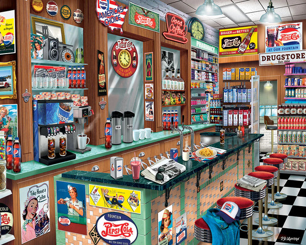 1000 Pc Puzzle- Pepsi Soda Fountain