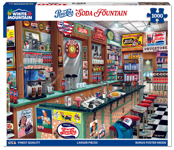 1000 Pc Puzzle- Pepsi Soda Fountain