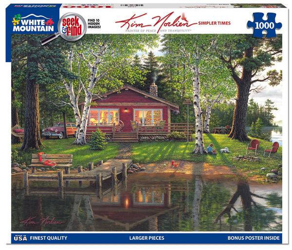1000 Pc Puzzle Seek & Find-Simpler Times-Kim Norlien