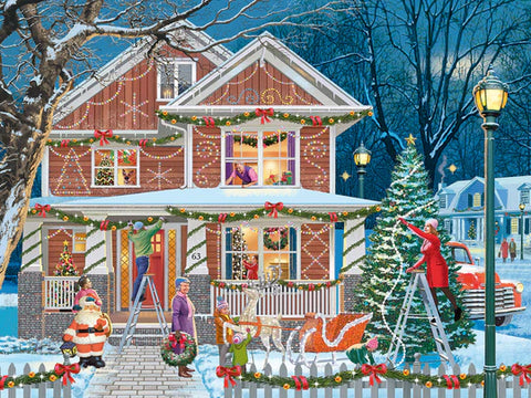 500 Pc Puzzle Decorating The House