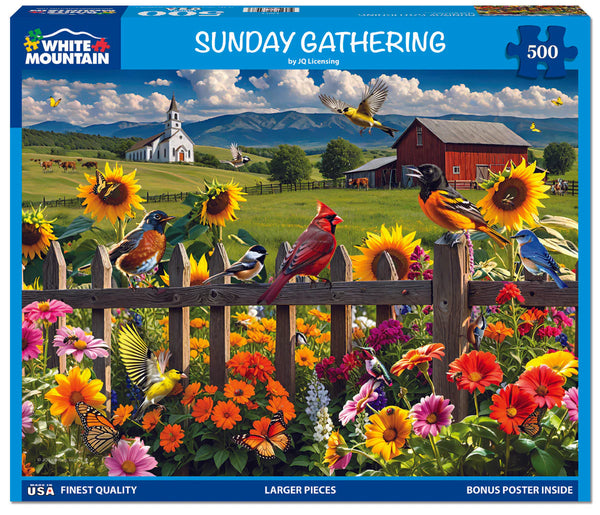 500 Pc Puzzle-Sunday Gathering