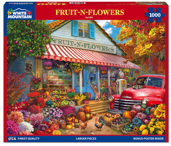 1000 Pc Puzzle-Fruit-N-Flowers