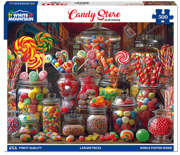500 Pc Puzzle-Candy Store