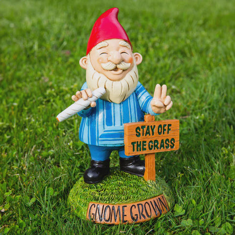 Stay off the Grass- Garden Gnome