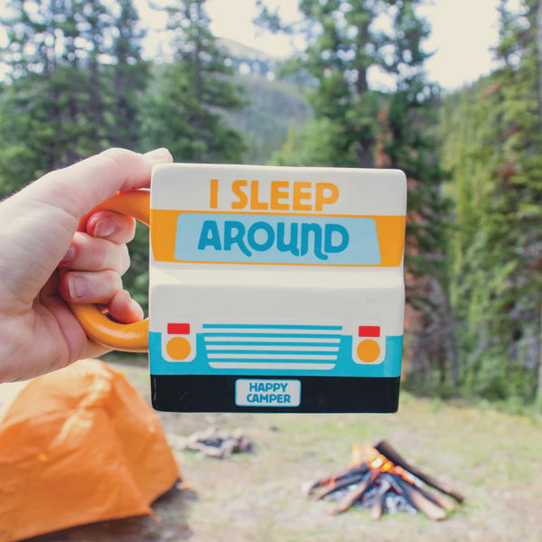 I sleep around RV camper Coffee Mug