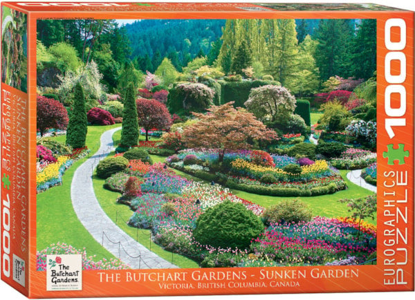 1000 Pc Puzzle-Butchart Sunken Gardens