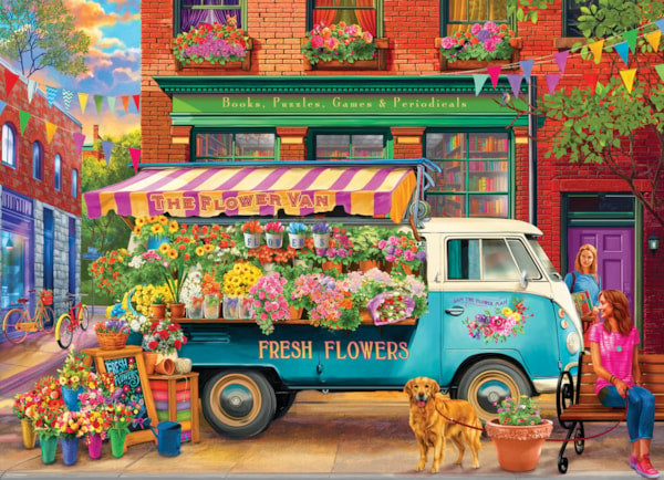 1000 Pc Puzzle-The Flower Van