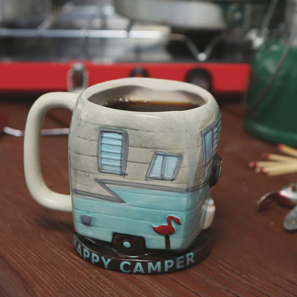 happy camper coffee mug