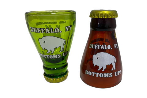 Bottoms Up Shot Glass Brown