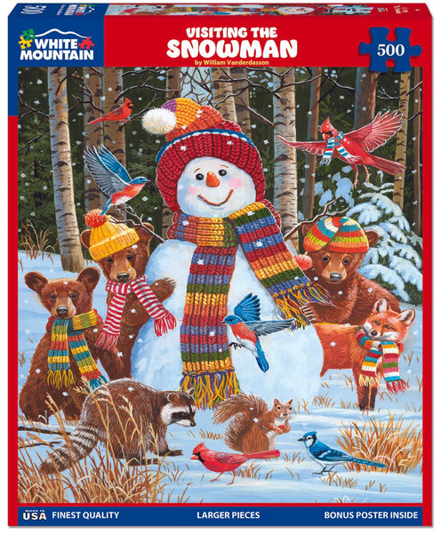 500 Pc Puzzle Visiting the Snowman