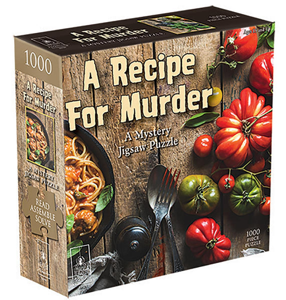 A Recipe for Murder - murder mystery jigsaw puzzle