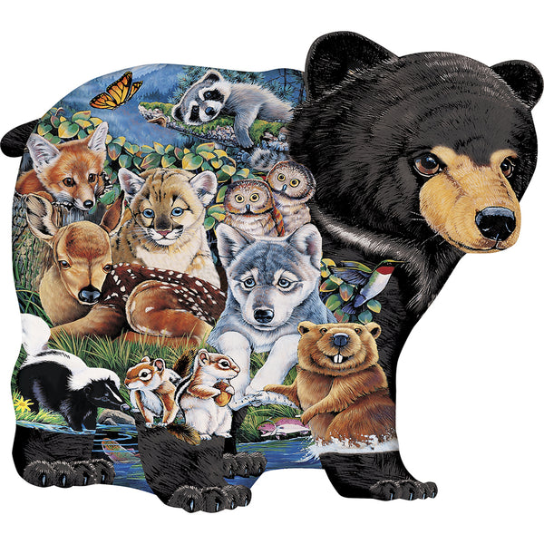 100 pc Shaped Puzzle - Forest Friends