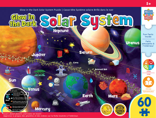 Glow-in-the-dark solar system (kids) - 60 pc