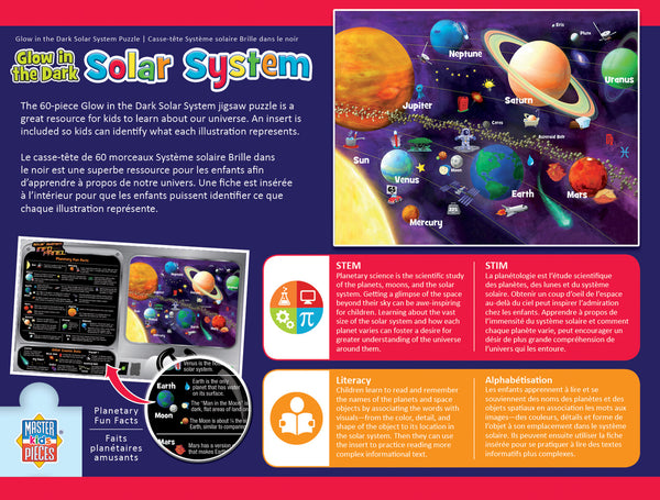 Glow-in-the-dark solar system (kids) - 60 pc