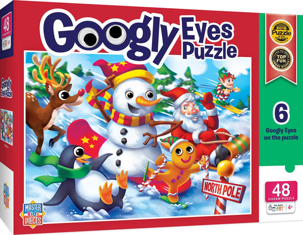 48 pc Puzzle - Googly Eyes - Christmas