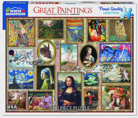 1000 pc Puzzle - Great Paintings