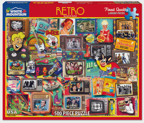 500 pc Puzzle - Retro