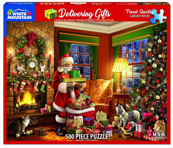 500 Piece Jigsaw Puzzle — Delivering Gifts