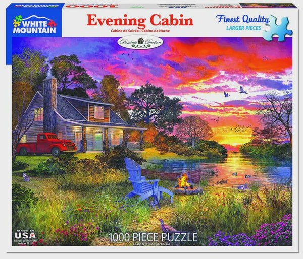 1000 pc Puzzle - Evening Cabin