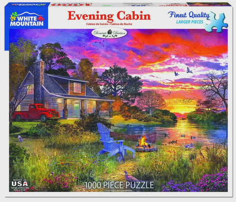 1000 pc Puzzle - Evening Cabin