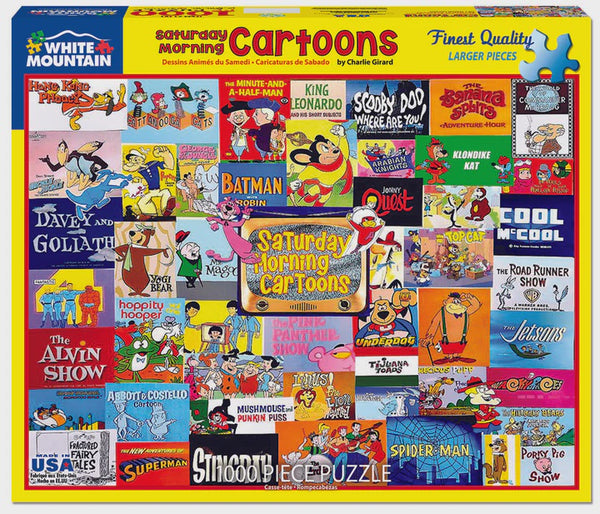 1000 pc Puzzle - Saturday Morning Cartoons