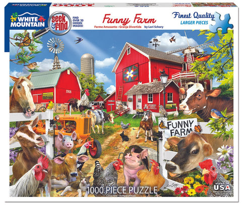 1000 pc Puzzle - Funny Farm