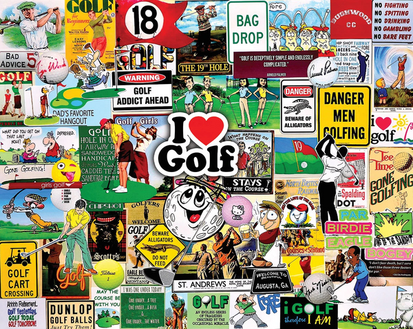 I Love Golf - 1000 Piece Jigsaw Puzzle