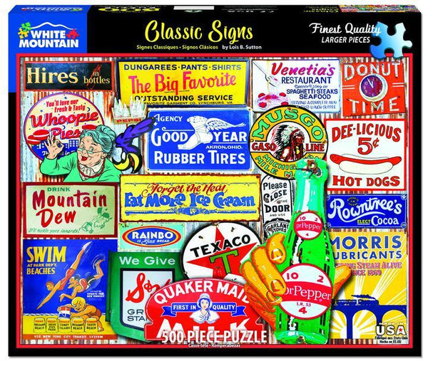 500 piece Puzzle - Classic Signs