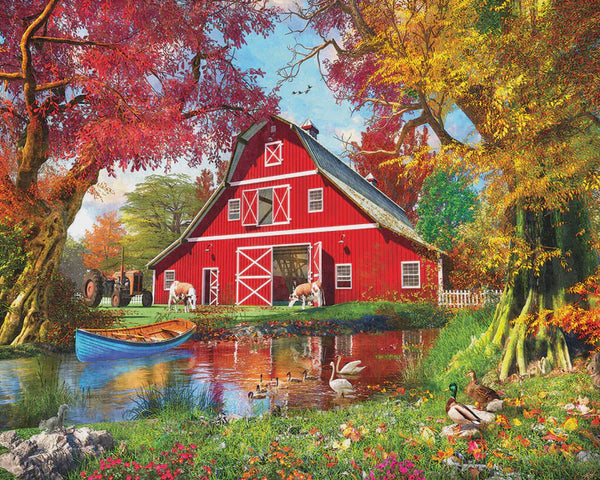 1000 Piece Puzzle-Sunny Barn