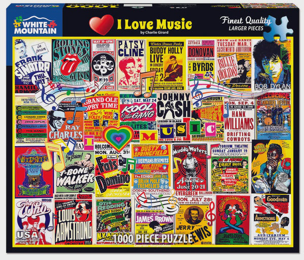 1000 pc Puzzle - I love Music