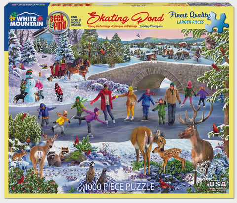 1000 pc Puzzle - Skating Pond
