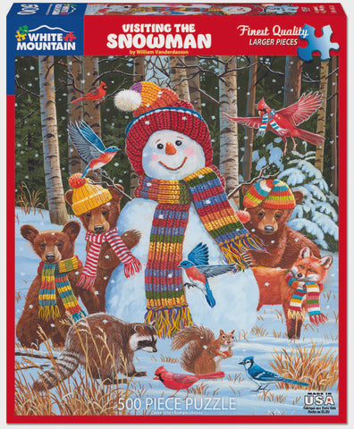 500 pc Puzzle - Visiting the Snowman