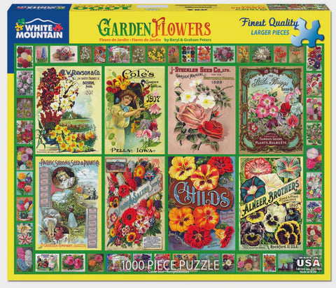 1000 pc Puzzle - Garden Flowers