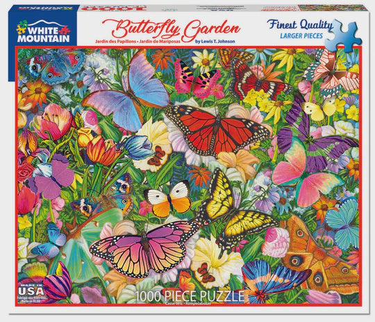 1000 pc Puzzle - Butterfly Garden
