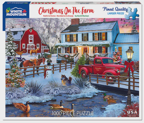 1000 pc Puzzle - Christmas on the Farm