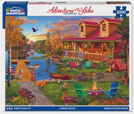 1000 piece Puzzle - Adventures at the Lake