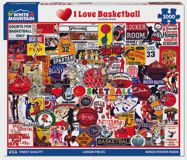 1000 pc Puzzle - I Love Basketball