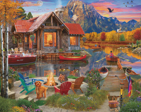 1000 pc. Puzzle-Family Retreat