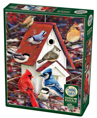 1000 pc Puzzle - Winter Birdhouse