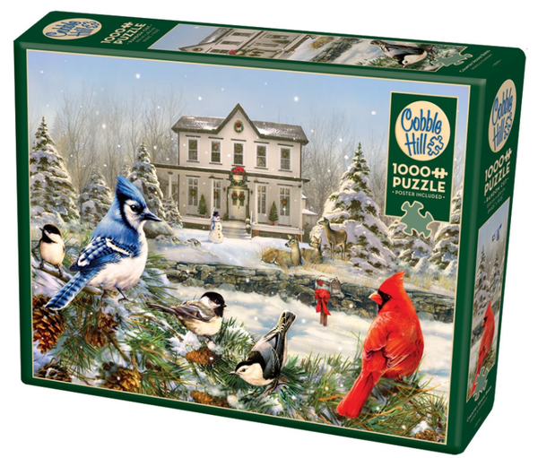 1000 pc Puzzle - Country House Birds