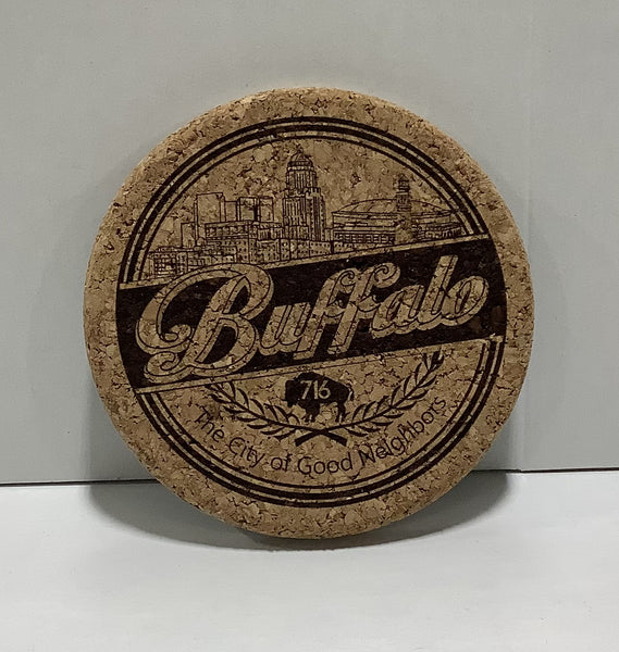 Cork Coaster - Buffalo “ Good Neighbors”
