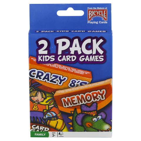 Crazy 8's & Memory - 2 Pack Kids Card Game