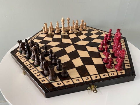Medium 3 Player Chess Set - #163