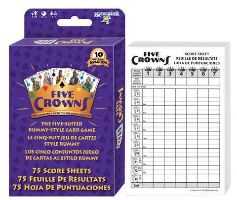 Five Crowns Score Pad