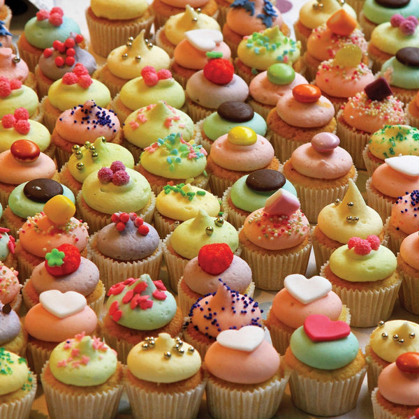 The World’s Most Difficult Jigsaw Puzzle, 500 pieces, rows of cupcakes