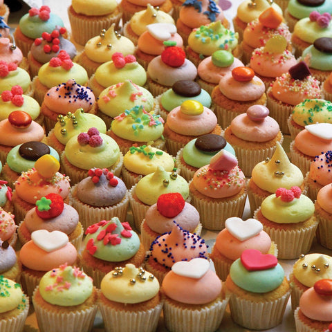 The World’s Most Difficult Jigsaw Puzzle, 500 pieces, rows of cupcakes