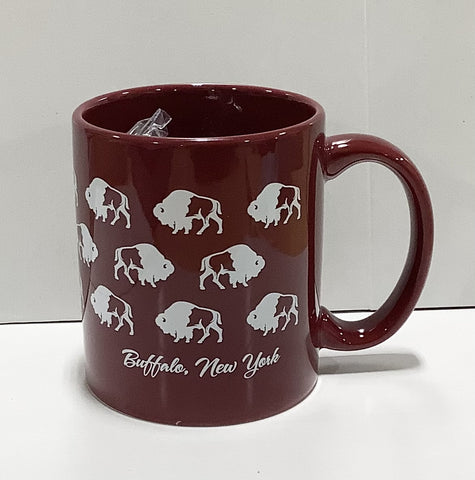 Buffalo Wrapped Mug - Burgundy
