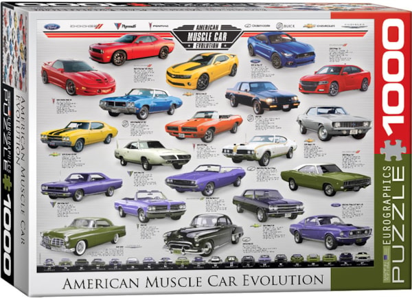 American Muscle Car Evolution 1000 piece Puzzle
