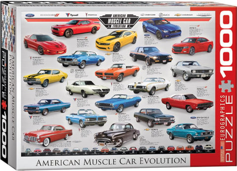 American Muscle Car Evolution 1000 piece Puzzle