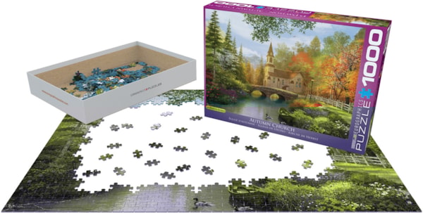 1000 Piece Puzzle-Autumn Church